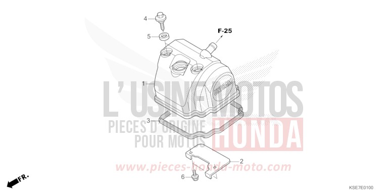 ZYLINDERKOPFDECKEL von CRF150R "Big Wheels" EXTREME RED (R292) von 2022